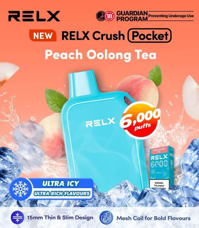 RELX-CRUSH-POCKET-6000-PEACH-OOLONG-TEA-SG-Vape-Party