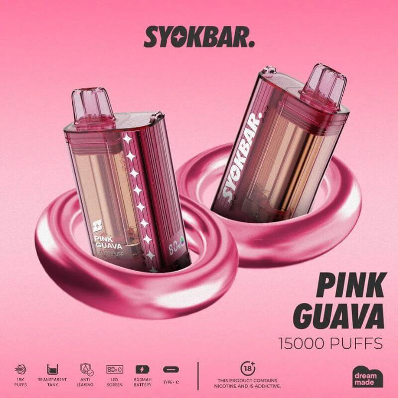 SYOKBAR-15000-PINK-GUAVA-SG-VAPE-PARTY