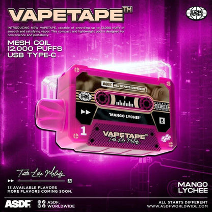 VAPETAPE 12000 MANGO LYCHEE