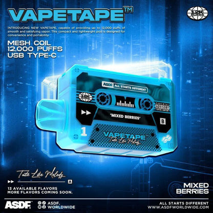 VAPETAPE 12000 MIXED BERRIES