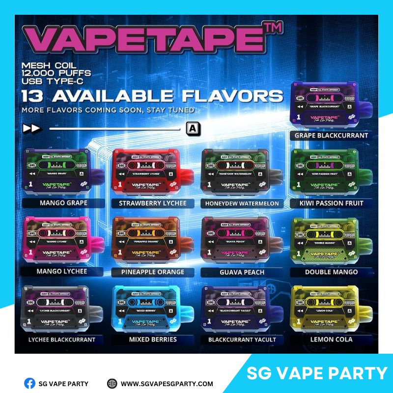 VAPETAPE 12000 SG VAPE PARTY